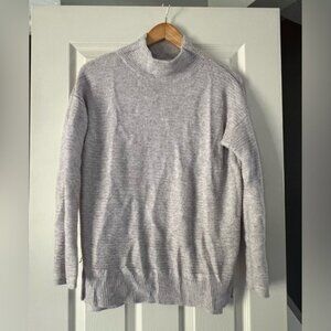 Old Navy Beige Mock Neck Sweater Women’s M Long Sleeve Pullover Ribbed Knit Top